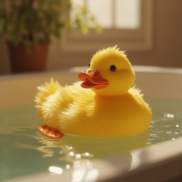 Image de canard de bain symbolisant la propreté